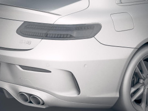 Mercedes-Benz E53 AMG Coupe 2019 3D Model