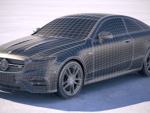 Mercedes-Benz E53 AMG Coupe 2019 3D Model