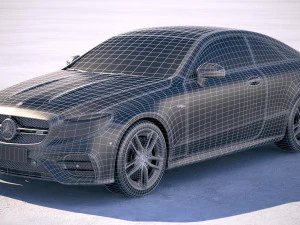 Mercedes-Benz E53 AMG Coupe 2019 3D Model