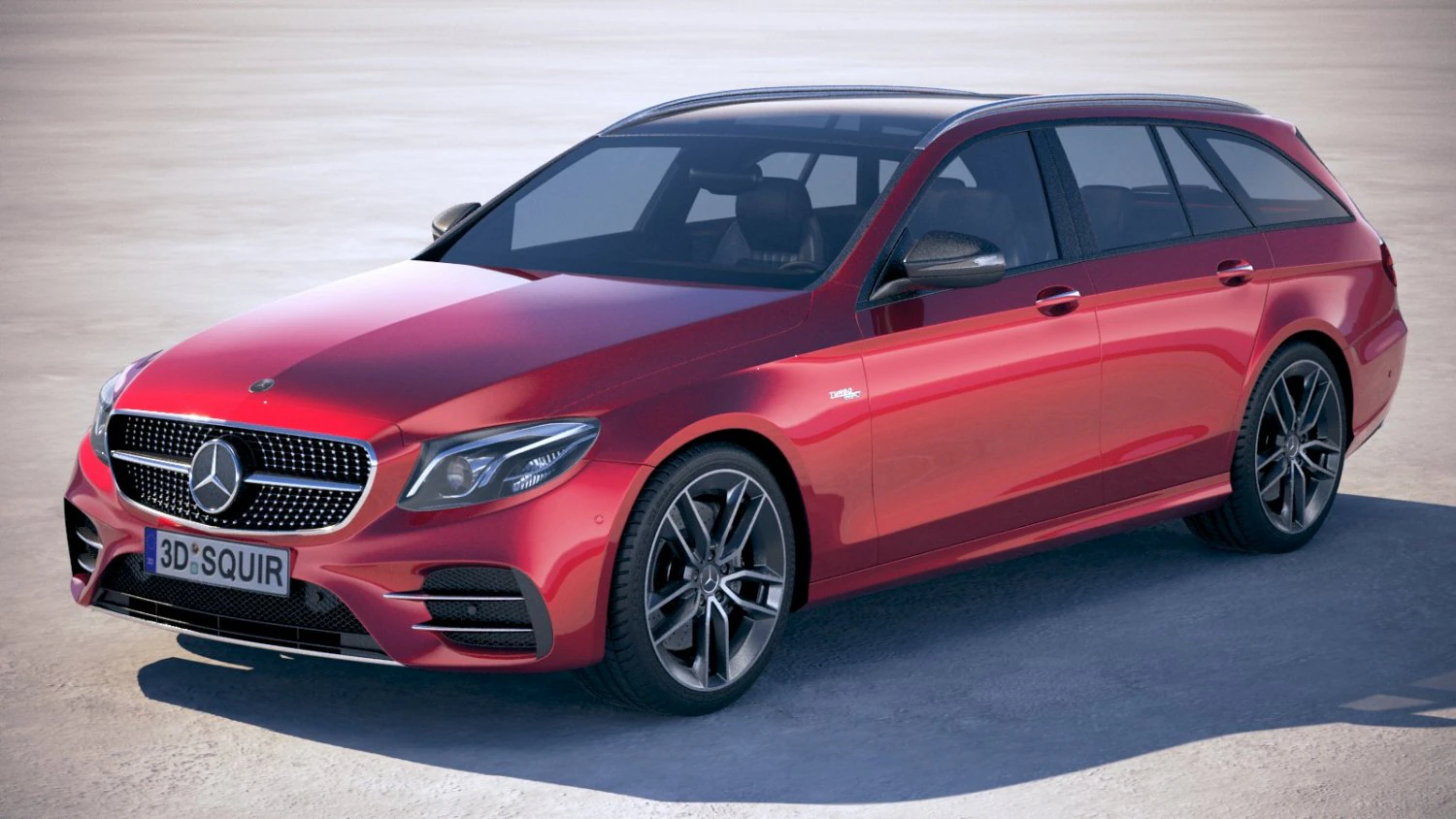 Mercedes-Benz E53 AMG Estate 2019 3D Model .c4d .max .obj .3ds .fbx .stl .blend 