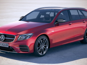 Mercedes-Benz E53 AMG Estate 2019 3D Model