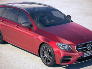 Mercedes-Benz E53 AMG Estate 2019 3D Model