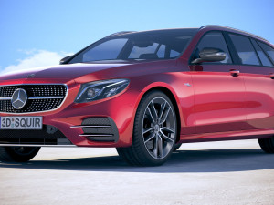 Mercedes-Benz E53 AMG Estate 2019 3D Model