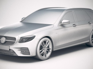 Mercedes-Benz E53 AMG Estate 2019 3D Model