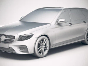 Mercedes-Benz E53 AMG Estate 2019 3D Model