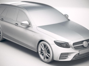 Mercedes-Benz E53 AMG Estate 2019 3D Model