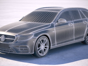 Mercedes-Benz E53 AMG Estate 2019 3D Model