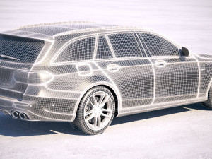 Mercedes-Benz E53 AMG Estate 2019 3D Model