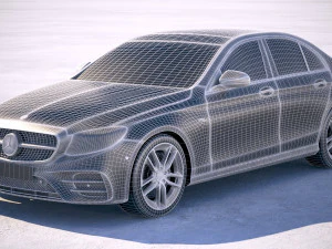 Mercedes-Benz E53 AMG Sedan 2019 3D Model