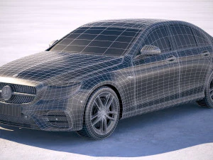 Mercedes-Benz E53 AMG Sedan 2019 3D Model