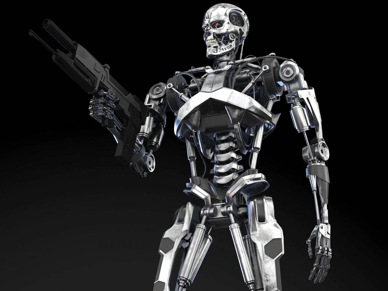 Terminator T-800 Genisys 3D Model .c4d .max .obj .3ds .fbx .stl .blend 