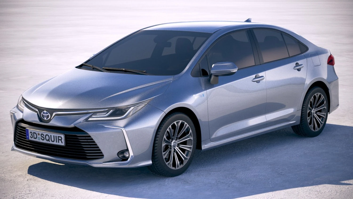 Toyota Corolla Hybrid 2020 3D Model .c4d .max .obj .3ds .fbx .stl .blend 