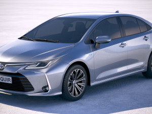 Toyota Corolla Hybrid 2020 3D 모델