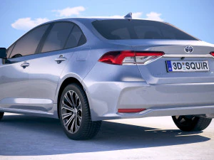 Toyota Corolla Hybrid 2020 3D Model