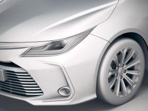 Toyota Corolla Hybrid 2020 3D Модель