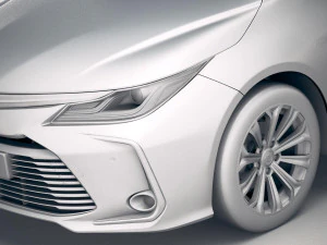 Toyota Corolla Hybrid 2020 3D Model