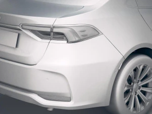 Toyota Corolla Hybrid 2020 3D Model