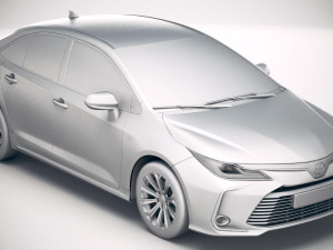 Toyota Corolla Hybrid 2020 3D Модель