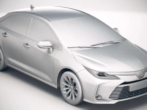 Toyota Corolla Hybrid 2020 3D Model