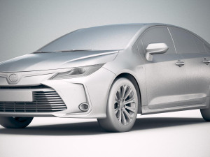 Toyota Corolla Hybrid 2020 3D Модель