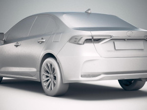 Toyota Corolla Hybrid 2020 3D Модель