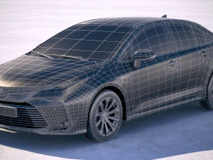 Toyota Corolla Hybrid 2020 3D Model