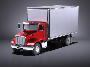 Peterbilt 337 Box 2017 vray 3D Model