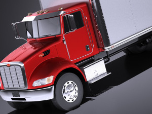 Peterbilt 337 Box 2017 vray 3D Модель