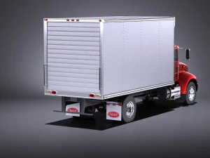 Peterbilt 337 Box 2017 vray 3D Model