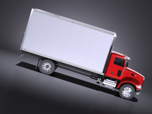 Peterbilt 337 Box 2017 vray 3D Модель