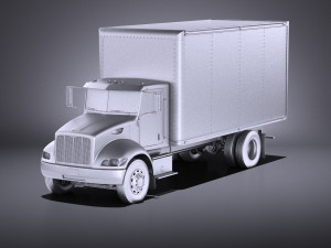 Peterbilt 337 Box 2017 vray 3D Модель