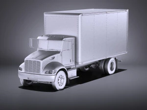 Peterbilt 337 Box 2017 vray 3D Model