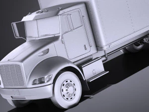 Peterbilt 337 Box 2017 vray 3D Model