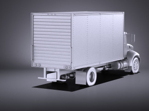 Peterbilt 337 Box 2017 vray 3D Модель