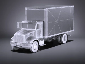Peterbilt 337 Box 2017 vray 3D Model