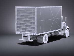 Peterbilt 337 Box 2017 vray 3D Модель