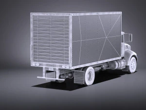 Peterbilt 337 Box 2017 vray 3D Model