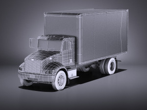 Peterbilt 337 Box 2017 vray 3D Модель