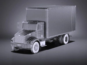 Peterbilt 337 Box 2017 vray 3D Model