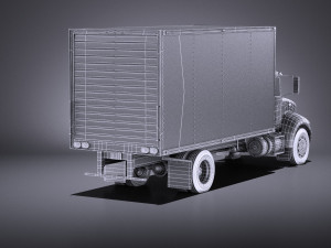 Peterbilt 337 Box 2017 vray 3D Модель