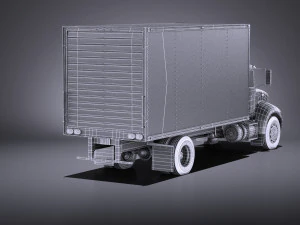 Peterbilt 337 Box 2017 vray 3D Model