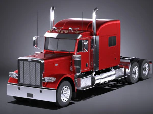 Peterbilt 389 Sleeper Cab 2017 vray 3D Model