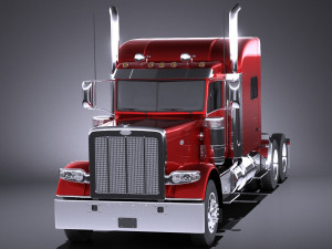 Peterbilt 389 Sleeper Cab 2017 vray Model 3D