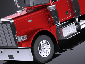 Peterbilt 389 Sleeper Cab 2017 vray Model 3D