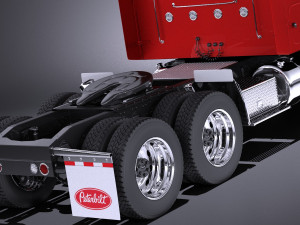 Peterbilt 389 Sleeper Cab 2017 vray Model 3D