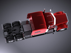 Peterbilt 389 Sleeper Cab 2017 vray Model 3D