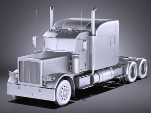 Peterbilt 389 Sleeper Cab 2017 vray Model 3D