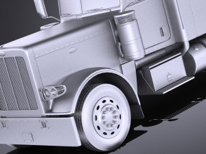 Peterbilt 389 Sleeper Cab 2017 vray Model 3D