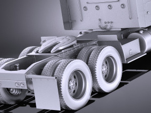 Peterbilt 389 Sleeper Cab 2017 vray Model 3D