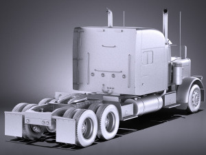 Peterbilt 389 Sleeper Cab 2017 vray Model 3D